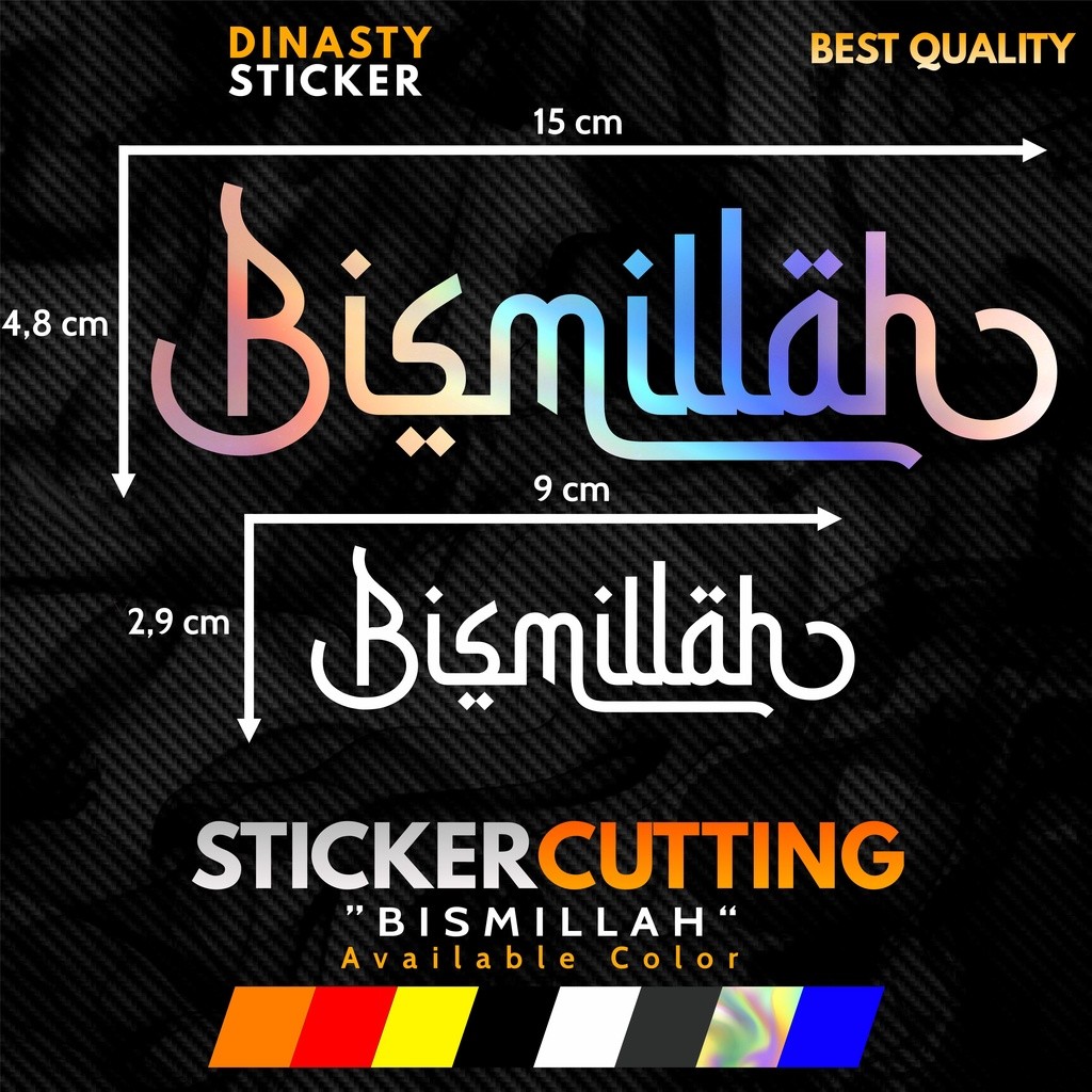 

STICKER STIKER CUTTING HITS BISMILLAH