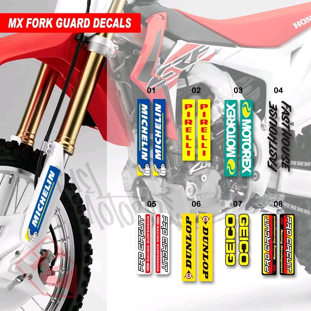 Fork Guard Decal Sticker Cover Shockbreaker crf wr155 ts klx ktm husq