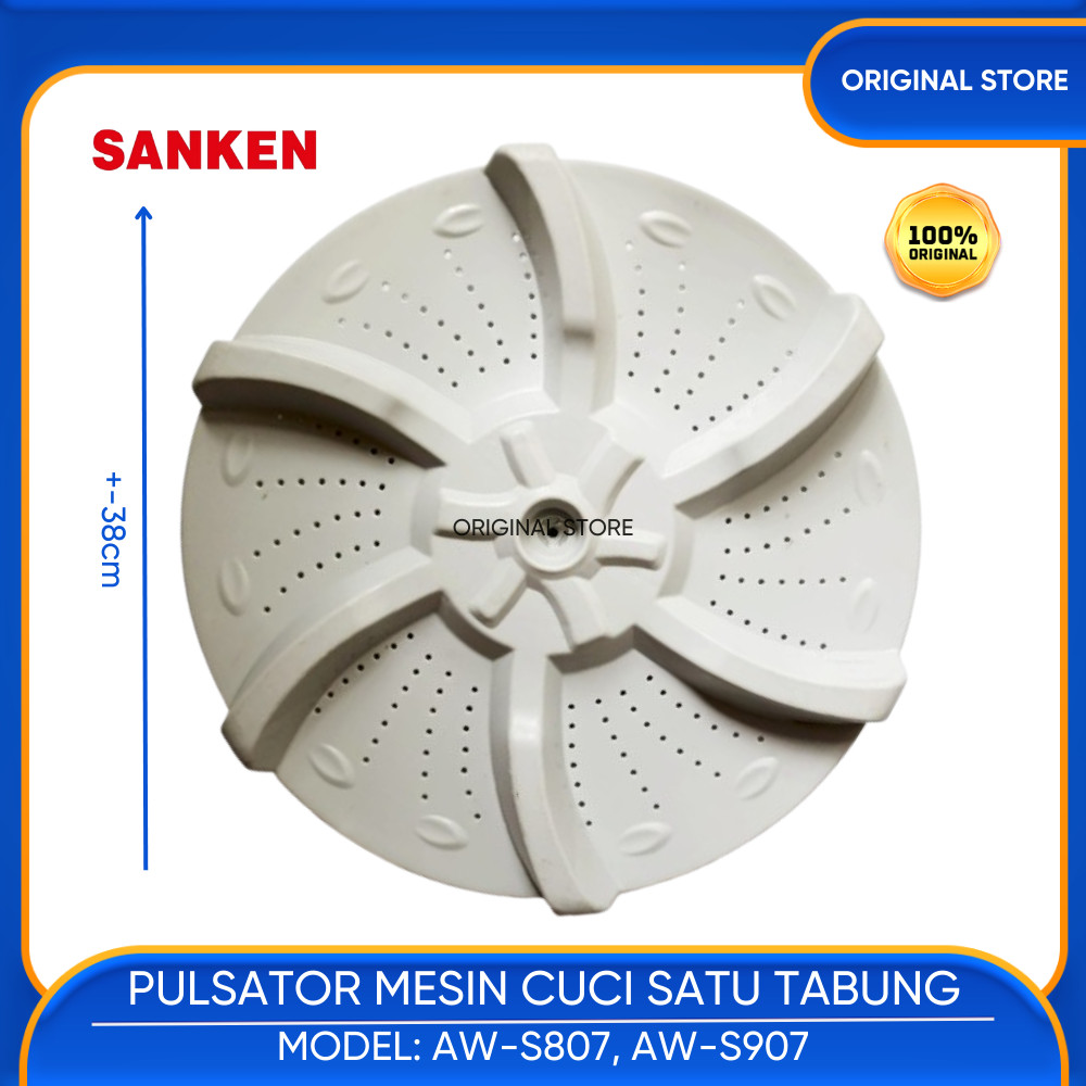 BALING PULSATOR MESIN CUCI SANKEN 1 TABUNG AW S807 AW S907 AW-S807 AW-S907