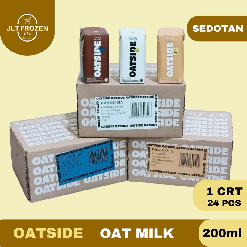 

Oatside Oat Milk Susu Oat / Coklat/ Coffee/ Barista Blend - 200ml isi 12 pcs / CARTON isi 24PCS