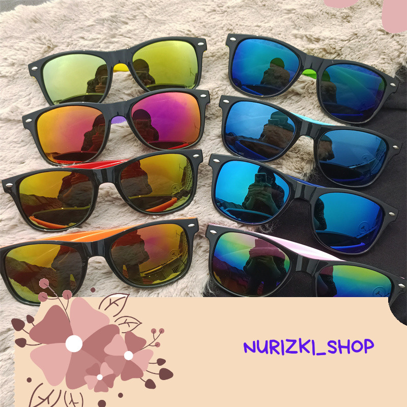 Kacamata Wanita/Pria Frame fashion candy color sunglasses