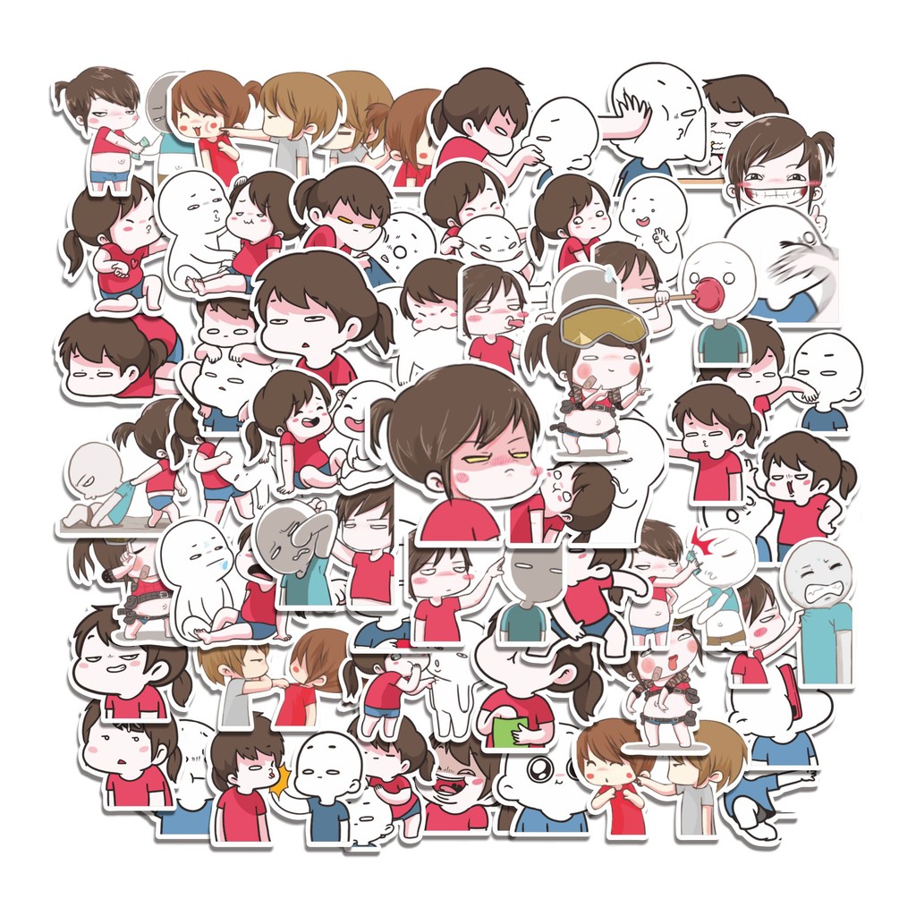 

COD 50 Pcs Stiker Anne And Her Friend Lucu Anti Air Untuk Dekorasi Notebook Sepeda Skateboard Handphone