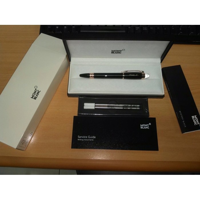 

Pulpen Montblanc ORIGINAL Starwolker Rollerball Red Gold Plated Resin
