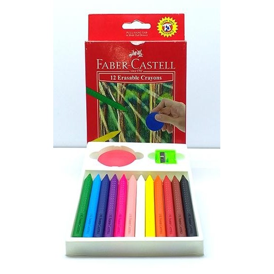 

crayon Fabercastell Erasable Crayon/Krayon Bisa Dihapus 12 w 122530
