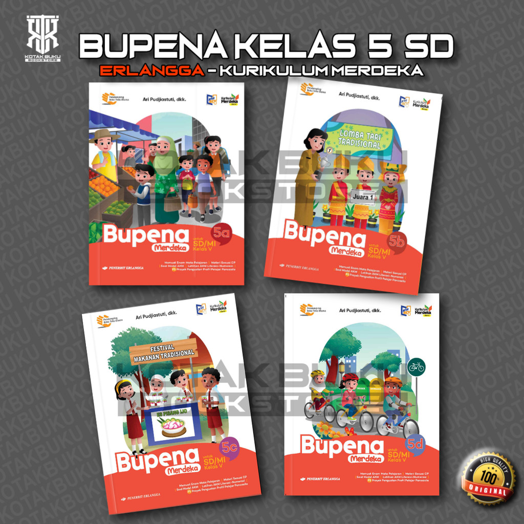 ( ERLANGGA ) Buku Bupena Kelas 5 SD/MI Kurikulum Merdeka Revisi Terbaru