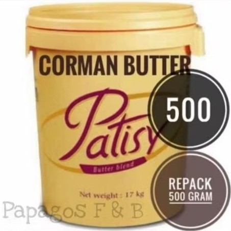 

Butter Mentega Corman Patisy Blend Repack 500 Gr / Gram
