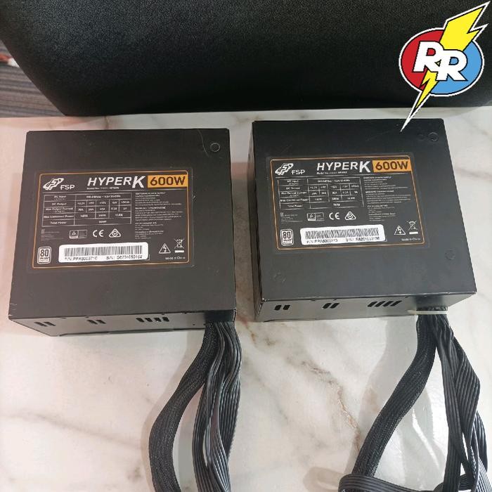 PSU Power Suplay PC Merk FSP HYPER K 600 Watt 80 PLUS erercom