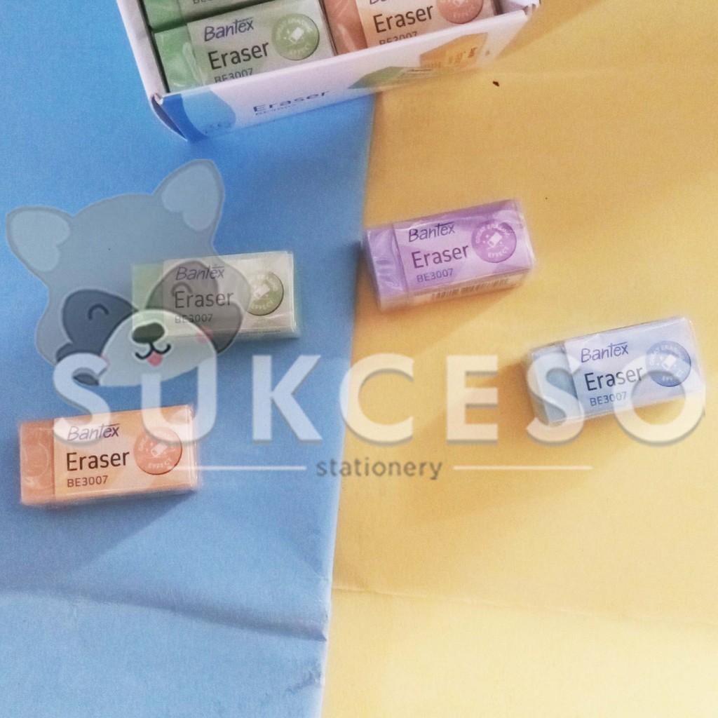 

BANTEX Eraser Eco PVC Square Small Color Great Effect BE 3007 - Penghapus Pastel SATUAN