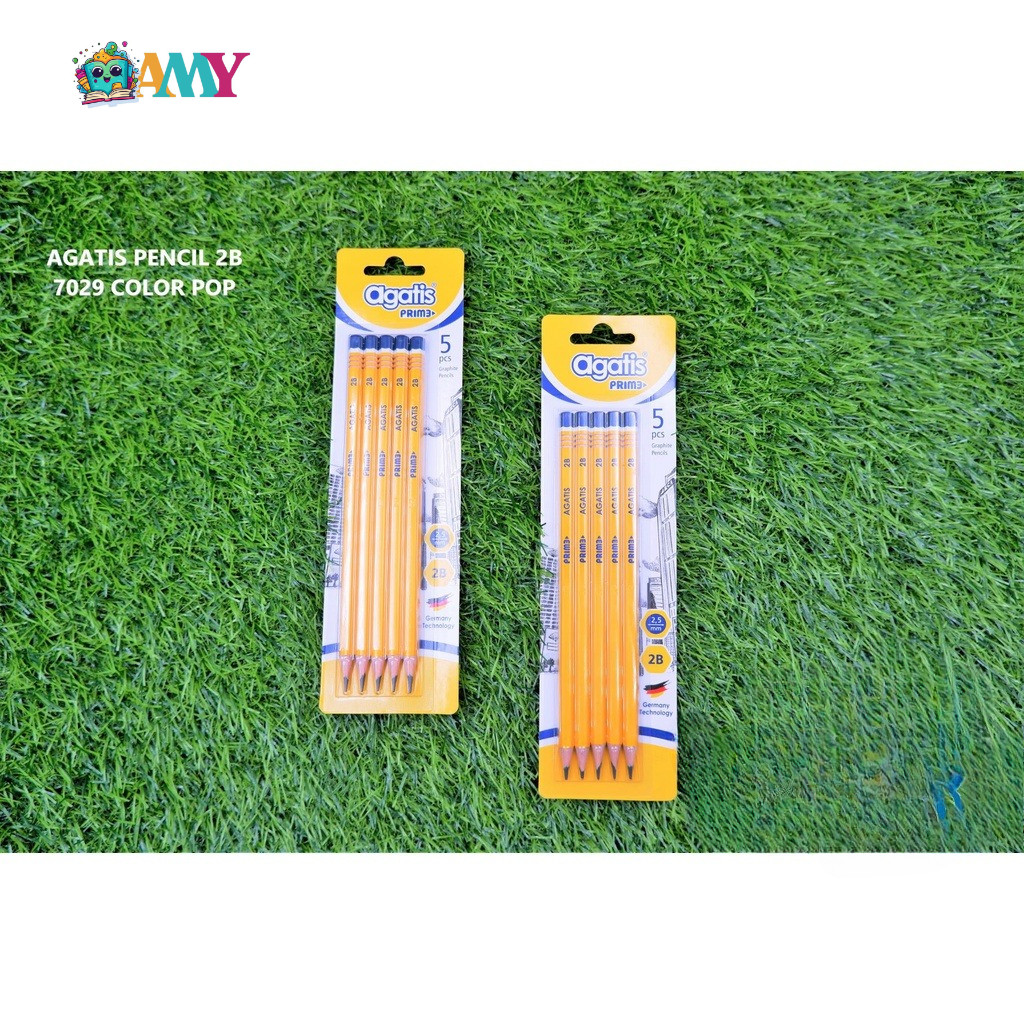 

AGATIS PENCIL 2B BLISTER CARD SET 5PCS AMY STASIONARY