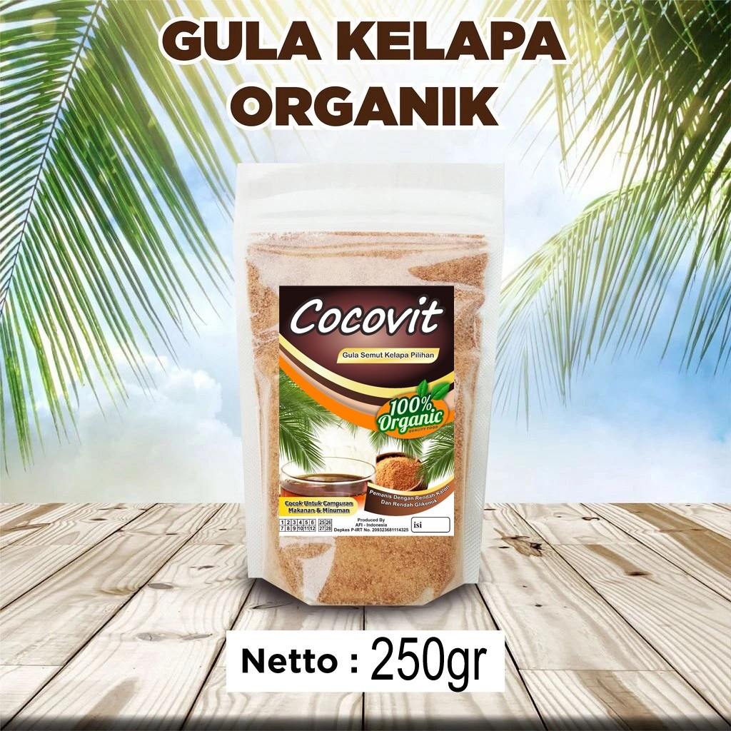 

Gula Semut Kelapa Organik COCOVIT / Organic Coconut Sugar 250 gr