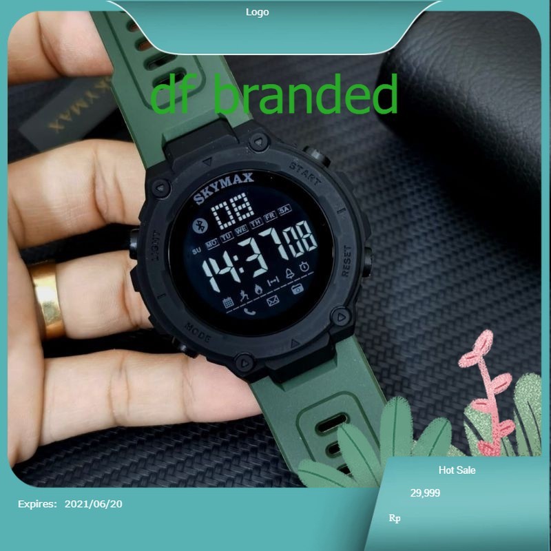 JAM TANGAN SKYMAX ORIGINAL COUPLE PRIA WANITA STANDAR MILITER