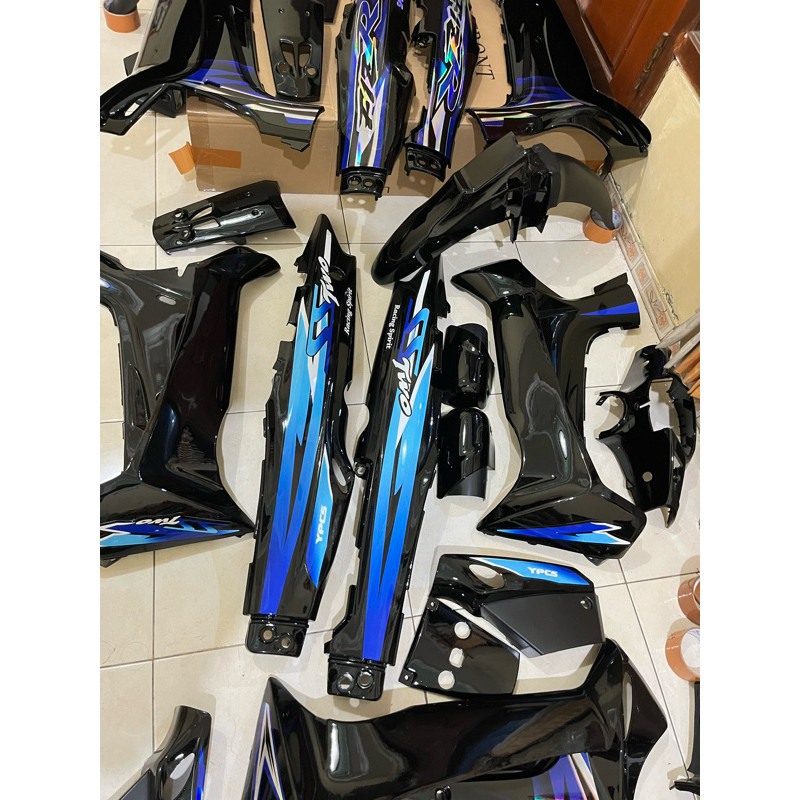 Paket Body Halus Fullset Yamaha Fizr Hitam SS Two Biasa