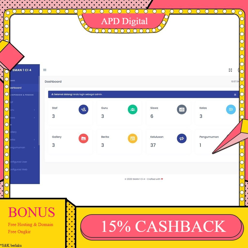 Source Code Web Portal Sekolah APD