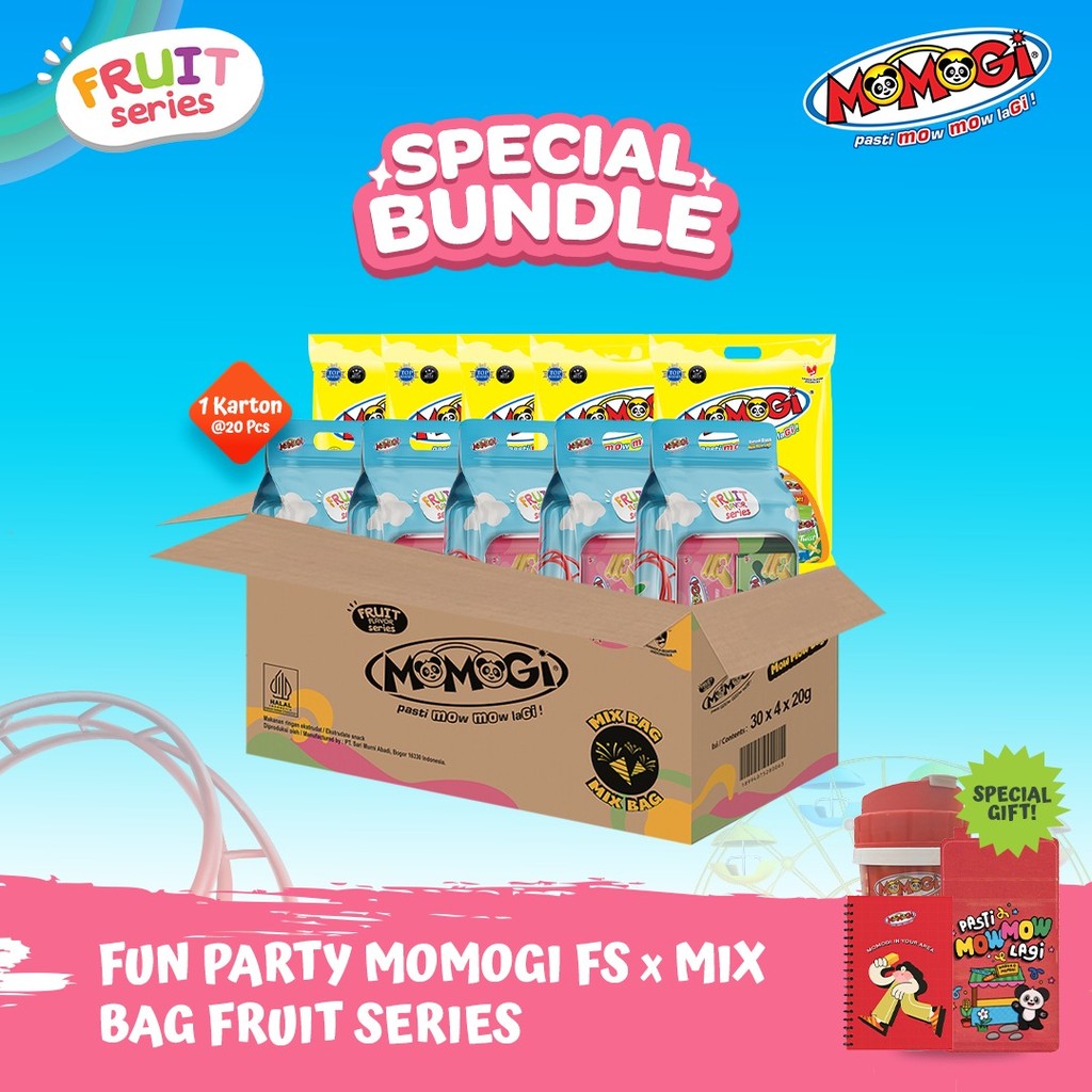 

MOMOGI FUNSNACK x FRUIT SERIES MIX BAG FUN PARTY