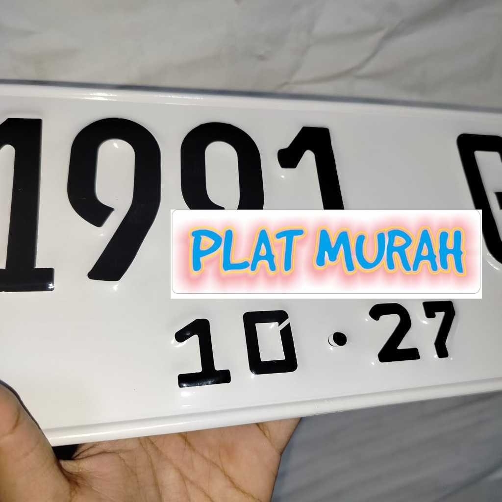 PLAT NOMOR MOBIL PUTIH CETAK BARU ANGKA PLAT NOMOR PLAT MOBIL PUTIH