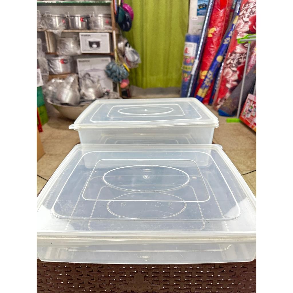 Wadah Plastik Kotak Penyimpanan Donat/Makanan Lainnya Berbahan Tebal