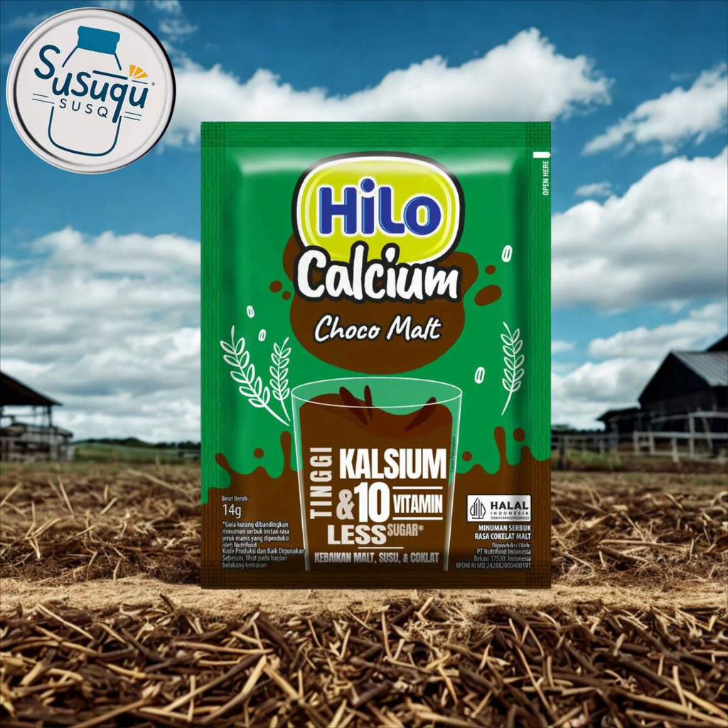 

HiLo Choco Malt Renceng Hi Calcium 10 Sachet Cokelat Susu Berenergi Tinggi Kalsium Hailo Peninggi Badan