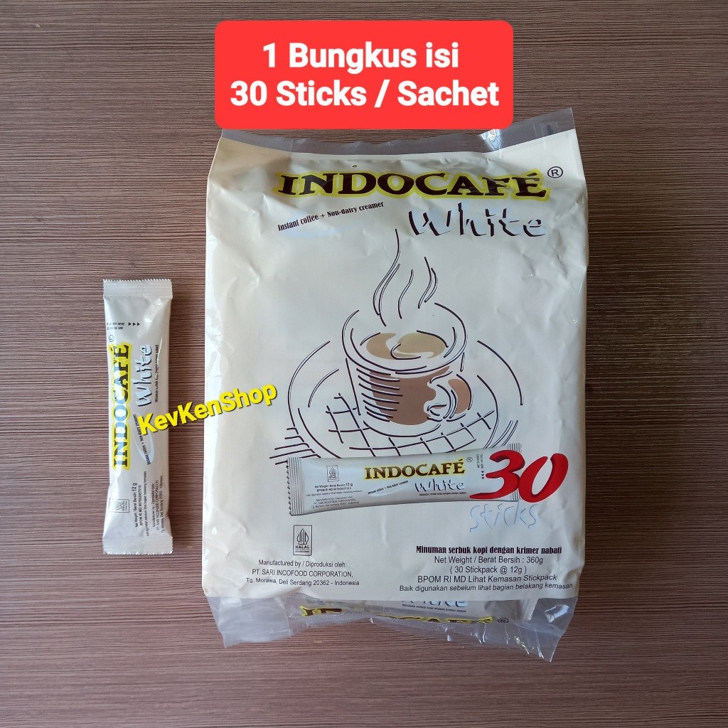 

Indocafe White Coffee Creamer No Sugar Kopi Krimer Tanpa Gula Harga Per Bungkus Isi 30 Sticks Sachet