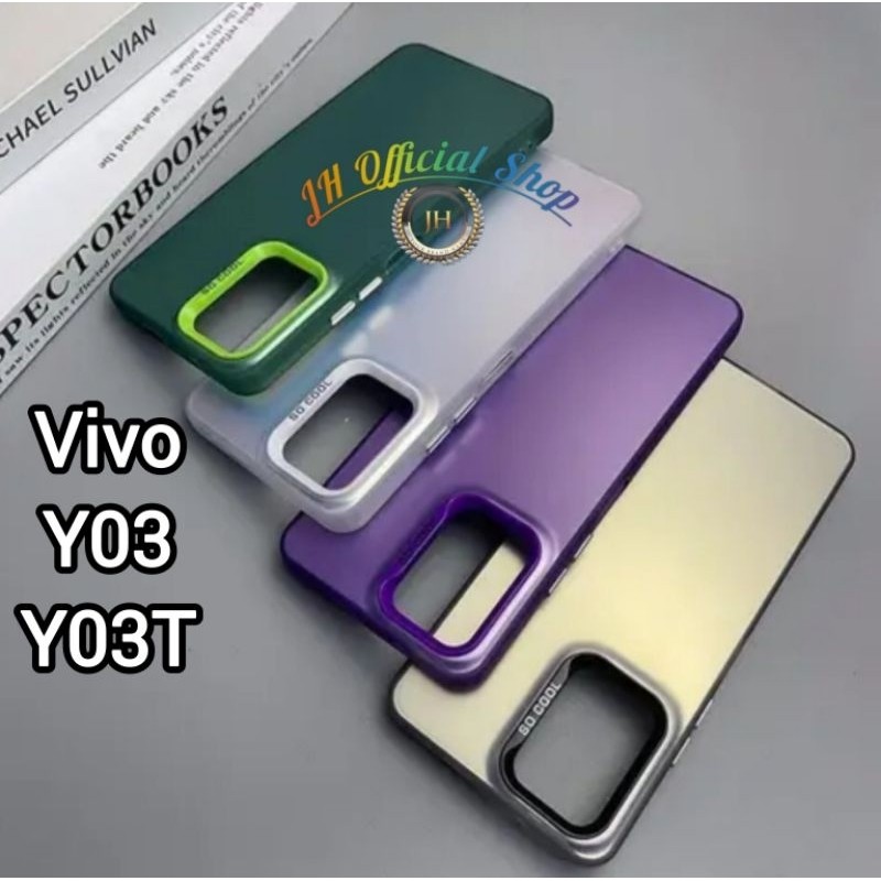 [SDW] pekanbaru/CASE VIVO Y03 Y03T NEW METALIC SOFTCASE RAINBOW HOLOGRAM