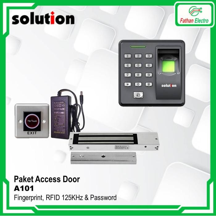 

Paket Access Control Solution A101 Fingerprint RFID Password