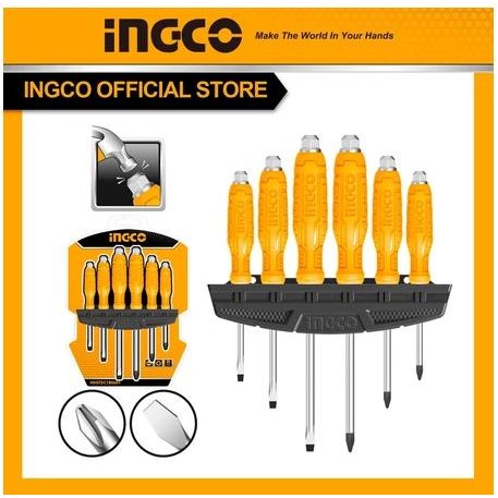 OBENG KETOK TEMBUS SET 6 PCS INGCO HSGTDC180601