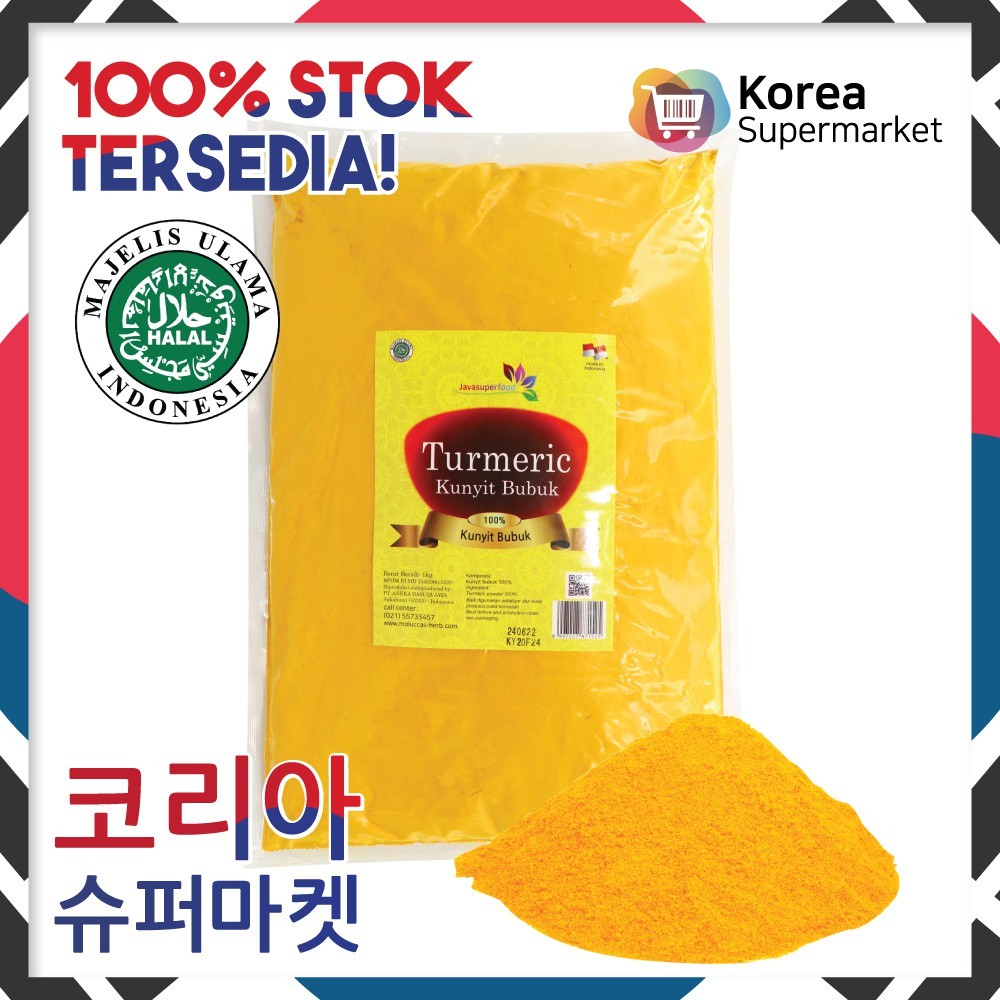 

BUBUK KUNYIT / TURMERIC POWDER 1 KG JAVA SUPER FOOD