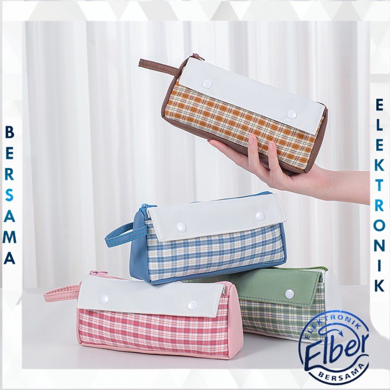 

ELBER Tas Serbaguna Tempat Pensil Pen/Pouch Make Up Kotak Pensil Stationery Y3507