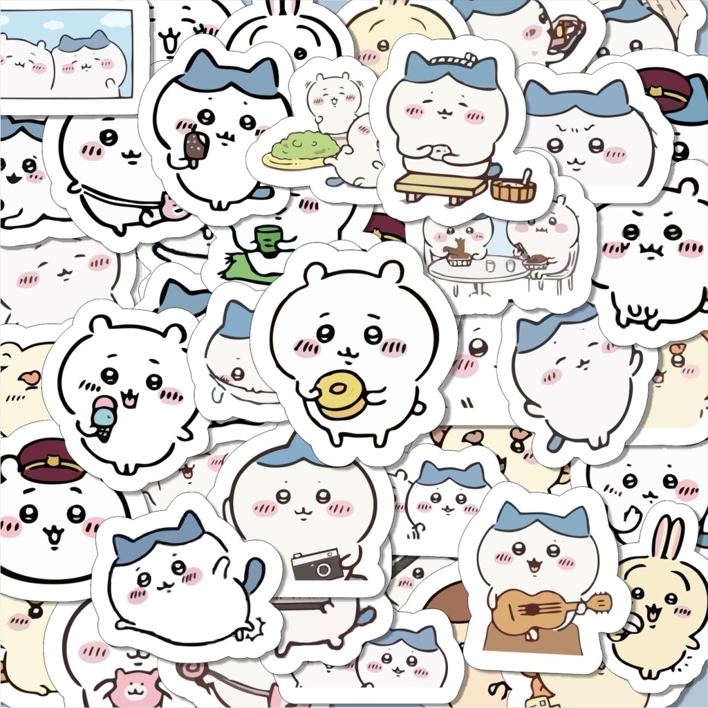 

100PCS Lucu Stiker Hewan Kucing Chibi Stiker Aesthetic Stiker Anti Air Stikers Berperekat Waterproof sticker decal buat Motor Helm Buku Journal Koper Casing HP Laptop Botol Minum Hadiah anak