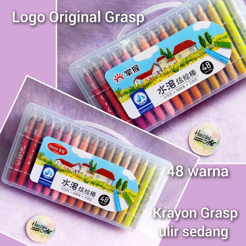 

Crayon Grasp 48 Ulir Sedang Warna Krayon lembut Krayon Mewah Krayon Juara Lomba Peralatan Menggambar Handini Art