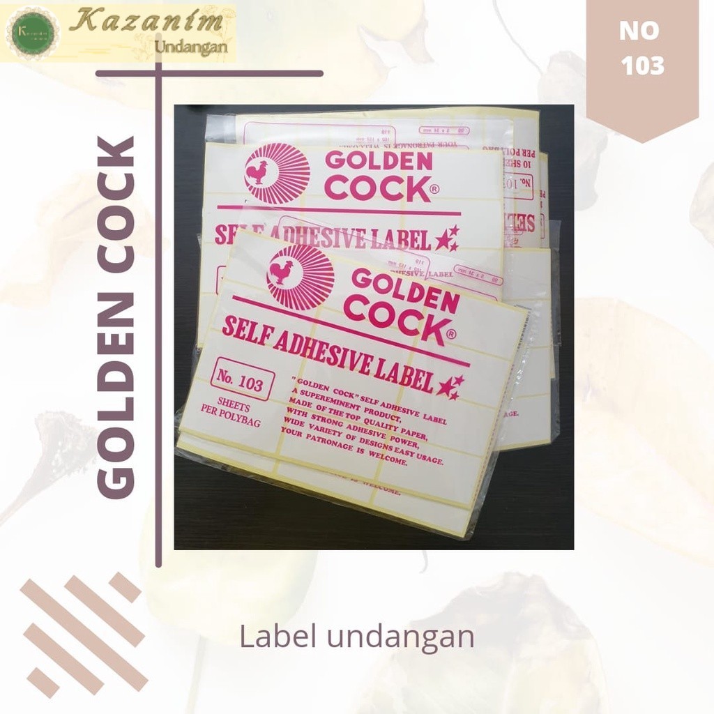 

Label undangan pernikahan golden cock kualitas terbaik Murah Berkualitas