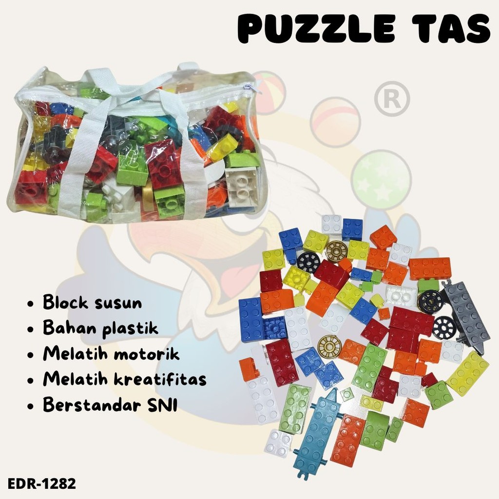 PUZZLE TAS JM92011/MAINAN ANAK EDUKASI BLOCK SUSUN