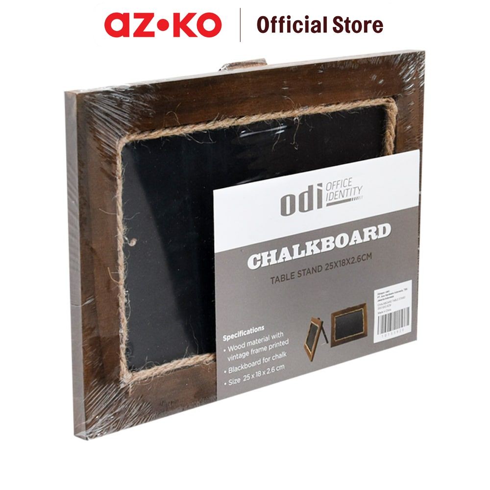 

AZKO Papan Tulis Table Stand 25x18x2.6 cm Papan Tulis Kapur Perlengkapan Kantor Dan Sekolah Chalkboard Table Stand Papan Informasi