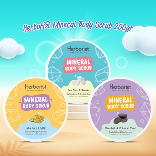 HERBORIST MINERAL BODY SCRUB SEA SALT & VULCANIC MUD 200GR
