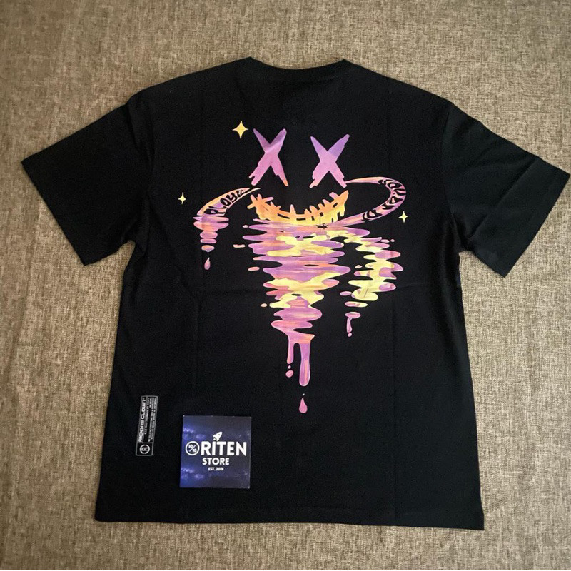 Kaos Oversize Ricky Is Clown Twister Tee Black Original / RickyisClown