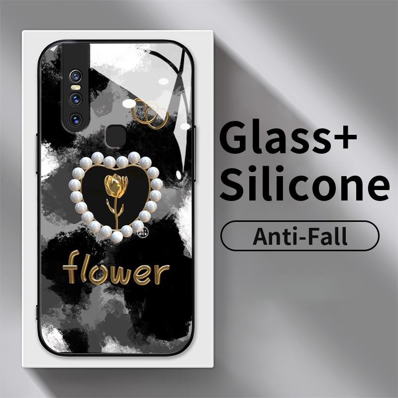 Kaca Glass Case For Vivo V15 V5 V5s V5 Lite V9 Youth V9 V9 6GB V15 Pro V17 V17 Neo V17 Pro V19 V19 N