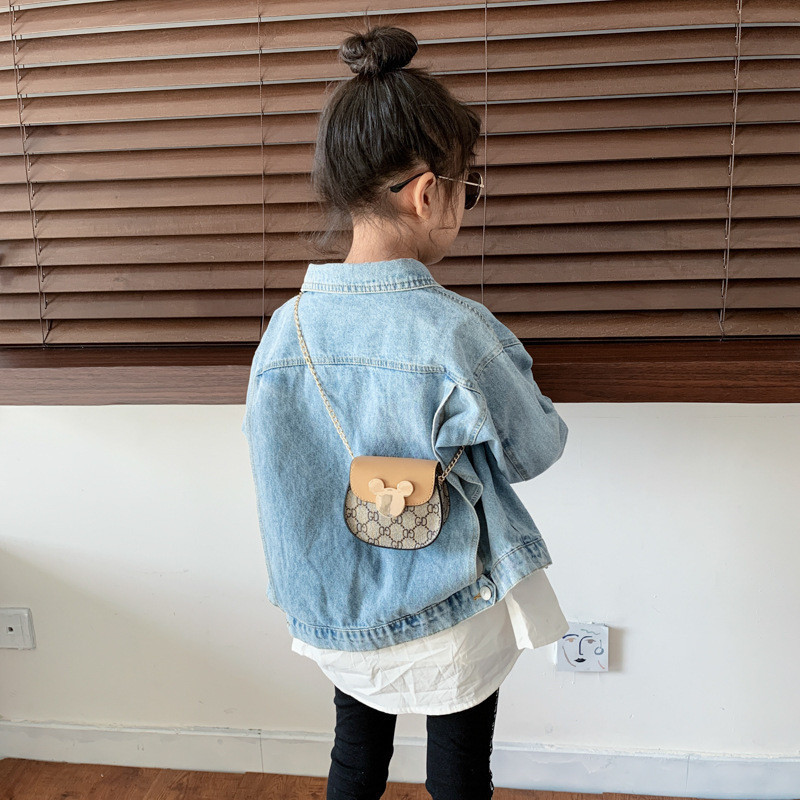 Tas Anak Perempuan Model Sling Bag Selempang Tali Rantai Lv Girl