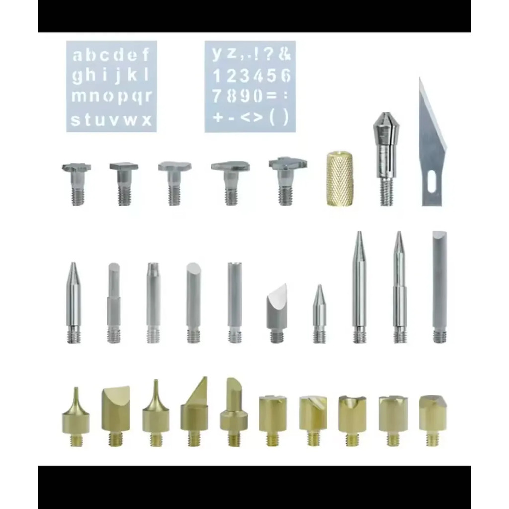 

Letter Soldering Iron Kits Tools DIY Leather Hotstamping head numerals and letter imprints