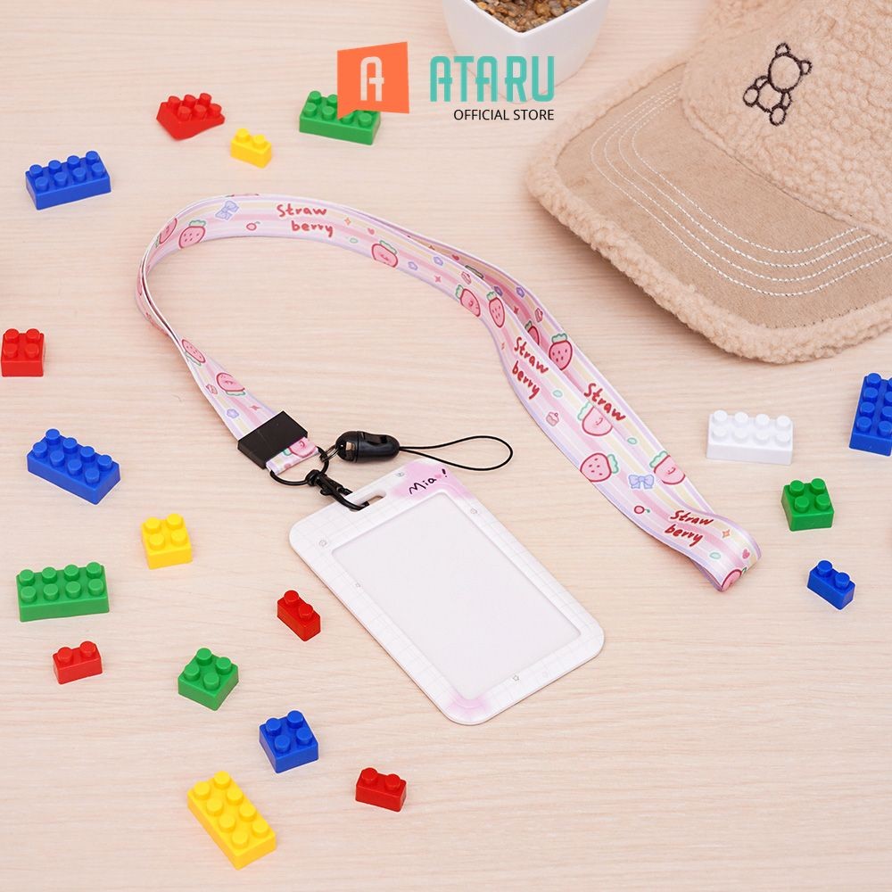 

Ataru Id Card Holder Print Random 39 Tempat Kartu Lanyard Name Tag Holder Id Card Holder Lucu