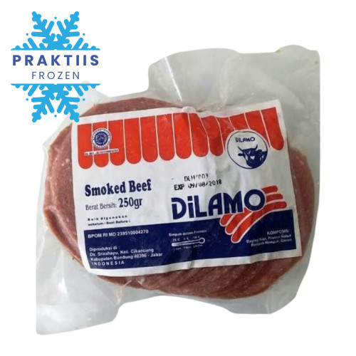 

DILAMO SMOKED BEEF 250GR DAGING SAPI ASAP OLAHAN