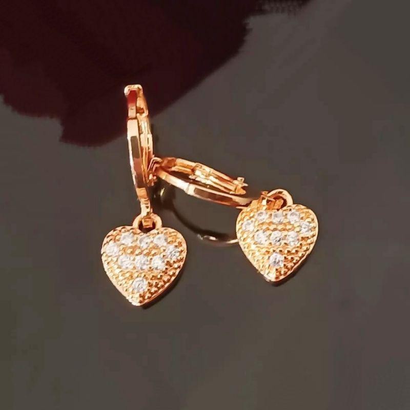 GiStore09 Anting wanita Korea Amoy gold Nagita Set perhiasan Anting titanium wanita Anti karat anti 