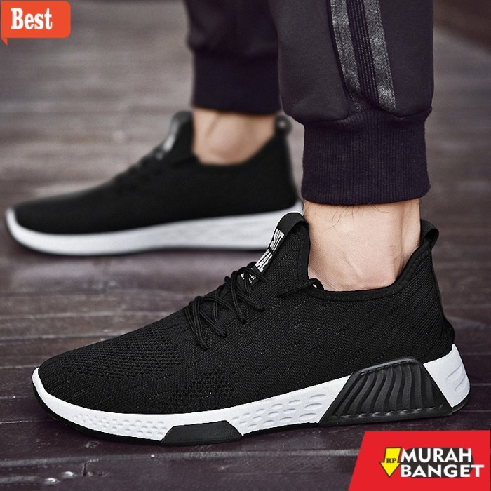 sepatu lari lokal terbaik 2025 Leedoo Sepatu Sneakers Pria Sepatu Olahraga Lari Cowok Sekolah MR104 
