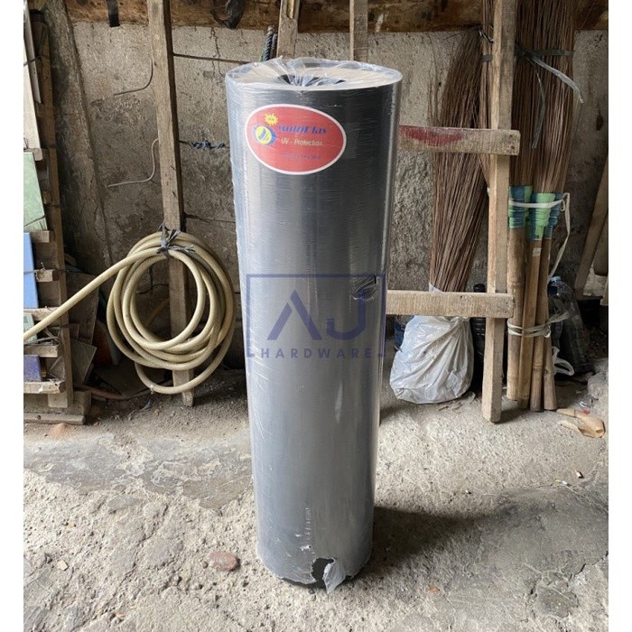 Penutup Pagar Rumah Fiber Garis Plastik Tebal 1.2 MM Tinggi 1.2 M Roll Fiber JUMBO