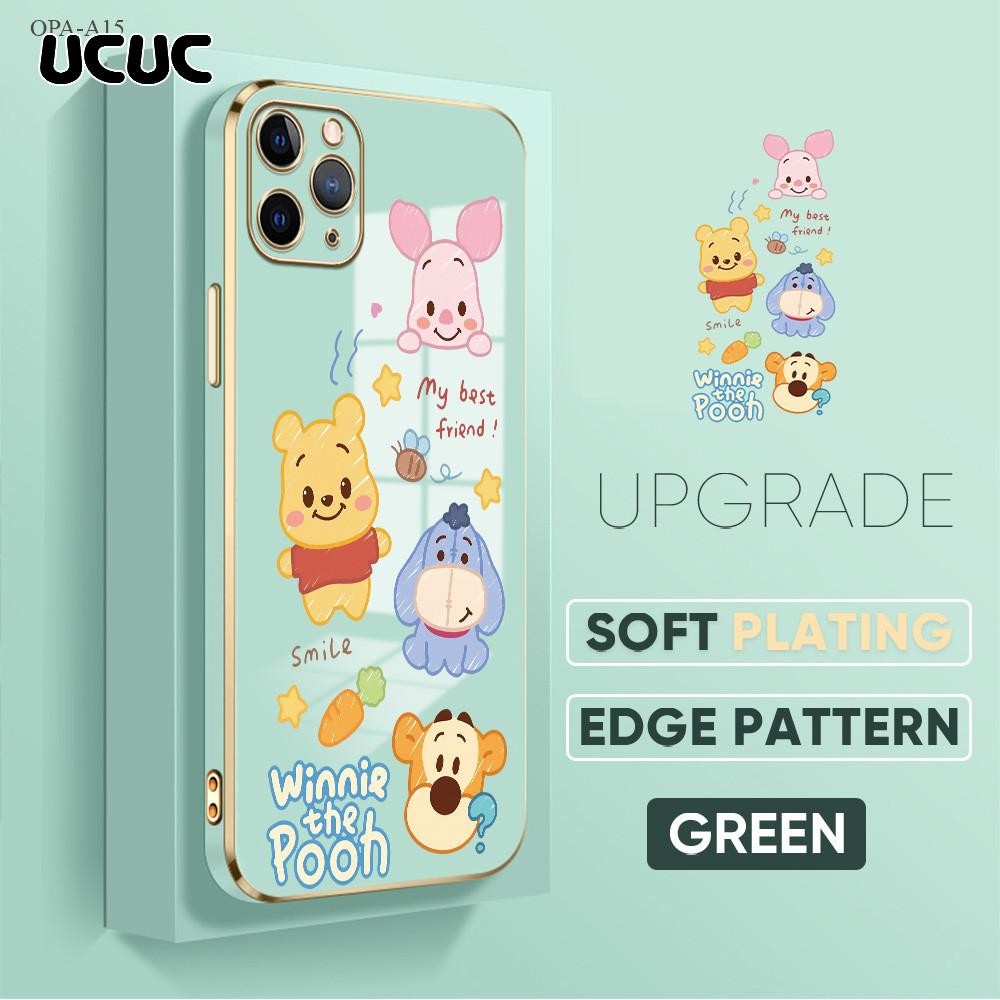 UCUC Casing Hp Untuk OPPO A15 A15S A16 A16S A54S A16K A16E A17 A17K A18 A38 A58 A78 5G Phone Casing 