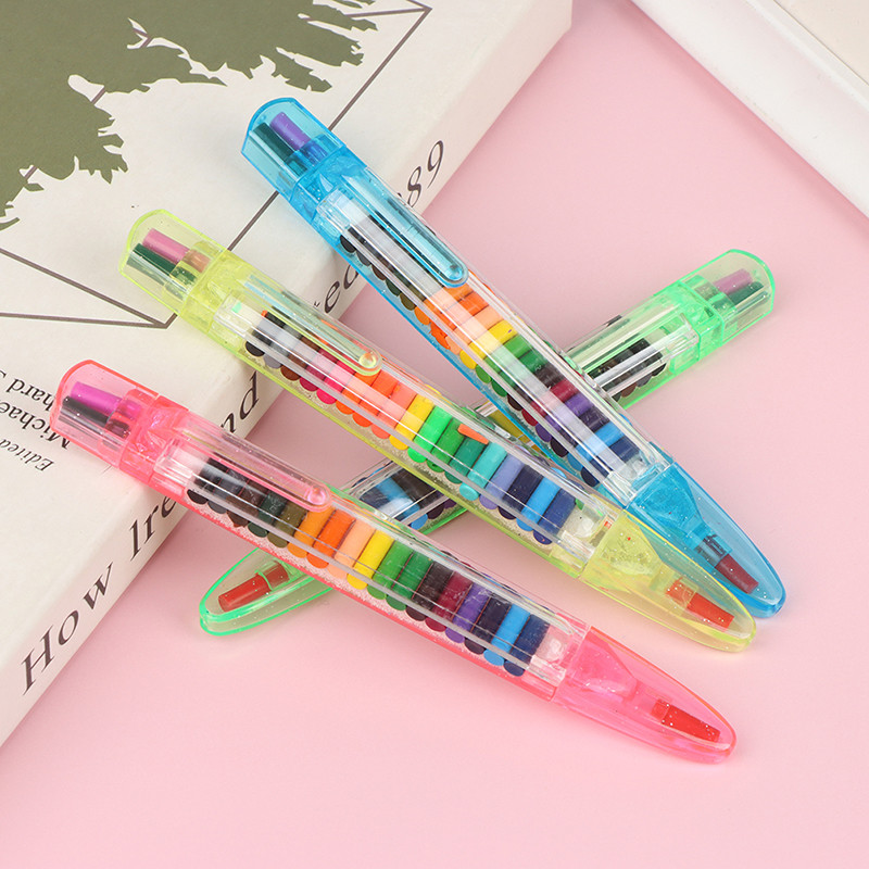 

20 Colors/pcs Cute Crayons Oil Pastel Creative Colored Graffiti Pen For Kids Painting Drawing Supplies Student Stationery