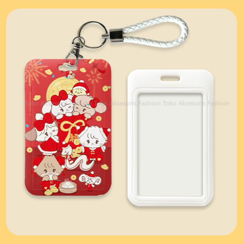 

id card holder tempat kartu lucu layer lanyard photocard aesthetic gantungan kartu nama tag cute nametag cari di lanyard 096