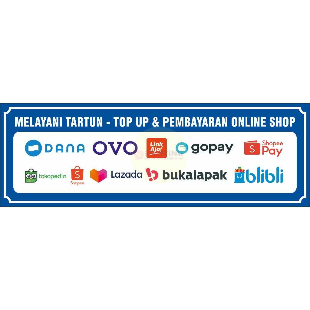 

STIKER MELAYANI TARTUN - TOP UP & PEMBAYARAN ONLINE SHOP