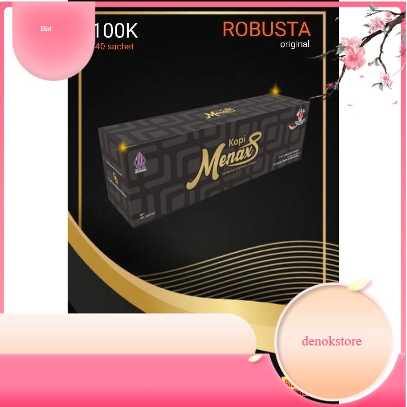 

KOPI MENAXS | KOPI ROBUSTA MURNI 100% TANPA CAMPURAN APAPUN 1 BOX ISI 40 SACHET BIJI KOPI PILIHAN