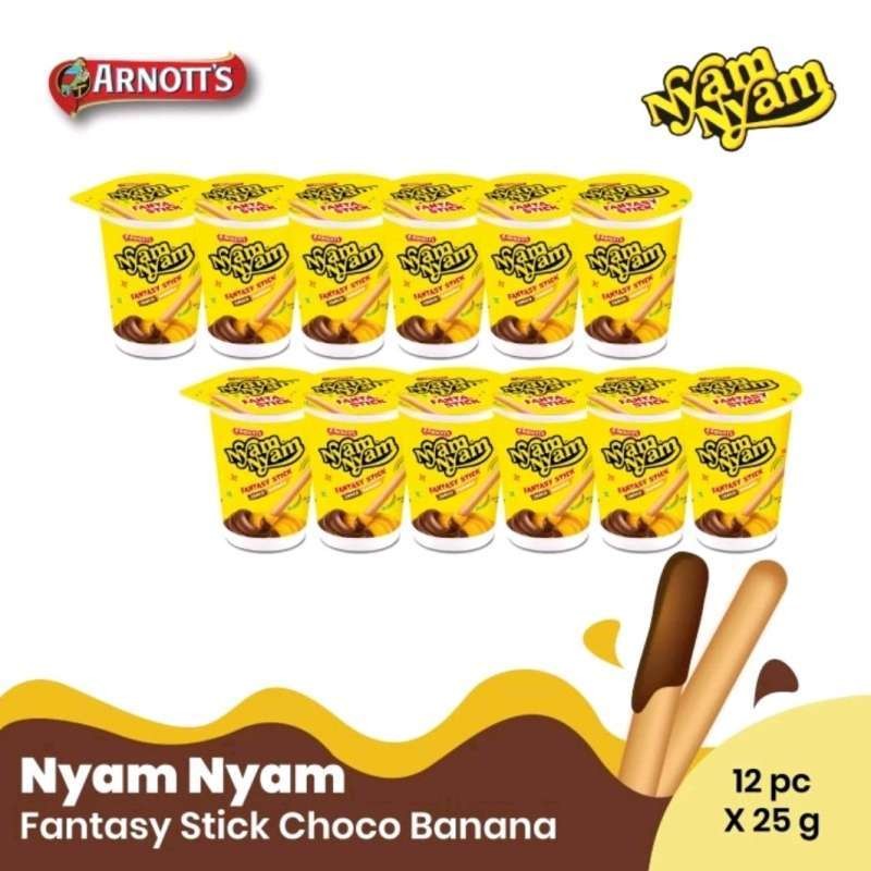 

Nyam Nyam Fantasy Stick Choco Banana (12 pcs)