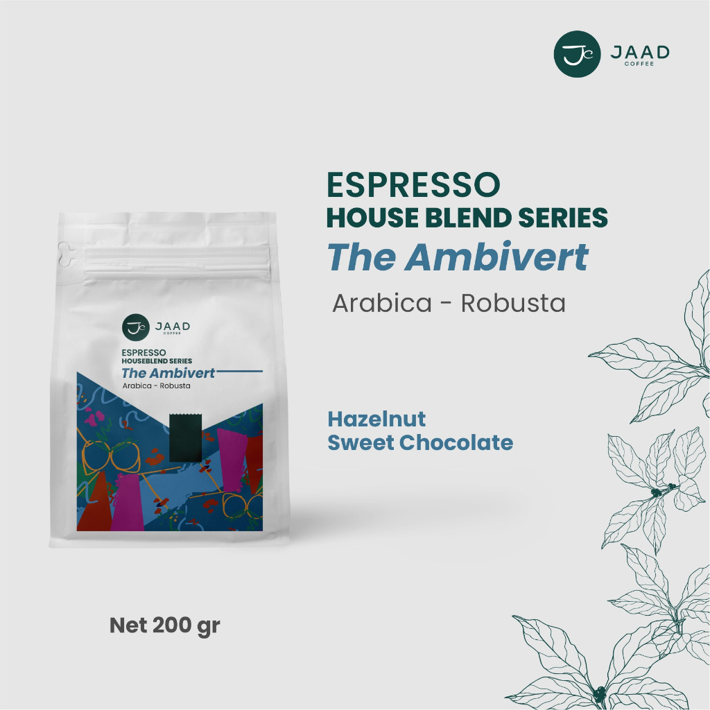 

The Ambivert 200gram - Espresso House Blend Series - 50% Arabica 50% Robusta by Jaad Coffee