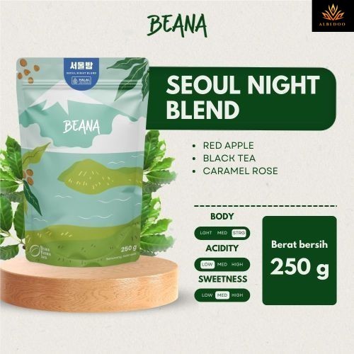 

Seoul Night Blend Coffee Roasted Beans | Blend Kopi Robusta Arabica 250gr - Beana Roastery Semarang